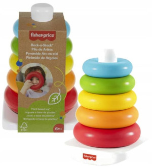 Fisher Price Eco Układanka Piramidka Z Kółek Wieża