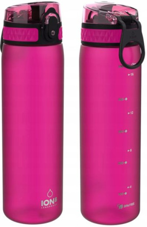 Ion8 Bidon Butelka Na Wodę 500ml Różowy Bpa Free