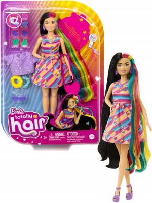 Barbie Lalka Totally Hair Fryzura Serca Dodatki