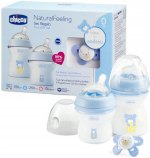 Chicco Nf Zestaw 2 Butelki Antykolkowe + Smoczek