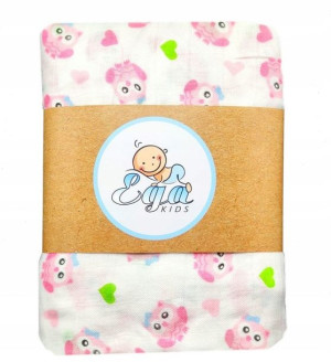 Ega Kids Pielucha Bambus Kocyk Otulacz 120x120 Cm