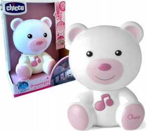 Chicco Lampka Nocna Słodkie Sny Miś Kołysanki 0m+