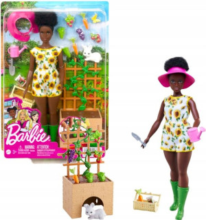 Barbie Zestaw Lalka W Ogrodzie Grządka + Akcesoria