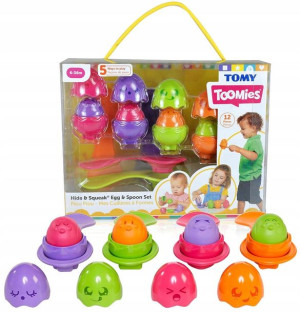 Tomy Toomies Zestaw Jajeczka Z Łyżeczkami 6m+ 4szt