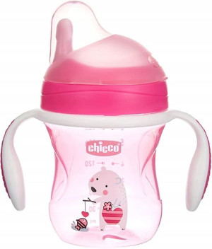 Chicco Kubek Treningowy Twardy Ustnik 200 Ml Róż