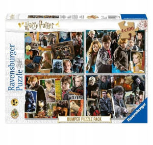 Ravensburger Puzzle Harry Potter 4x100szt Megapaka