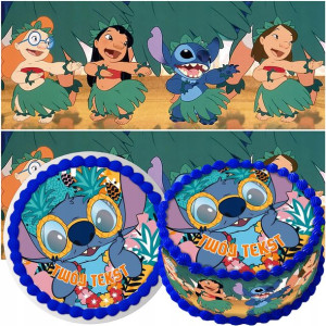 Zestaw Opłatek Na Tort+obwoluta Lilo I Stich Y6