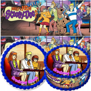 Zestaw Opłatek Na Tort+obwoluta Scooby Doo Y6