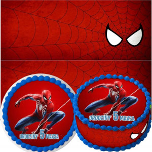 Zestaw Opłatek Na Tort+obwoluta Spiderman Pająk Y6