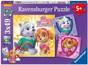 Puzzle Psi Patrol Ravensburger 3x49 Skye Everest