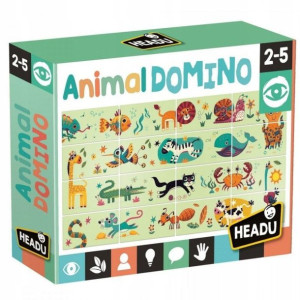 Headu Gra Edukacyjna Animal Domino Zwierzęta 2-5 L