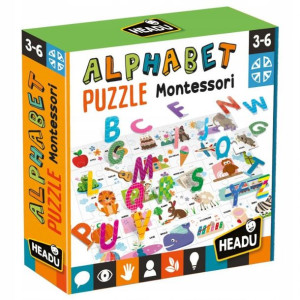 Headu Puzzle Edukacyjne Alfabet Montessori 3-6l