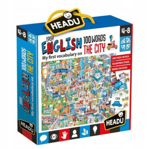 Headu Puzzle Edukacyjne Angielski 100 Słów Miasto