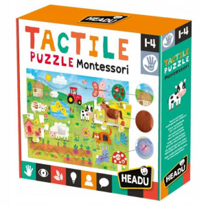 Headu Duże Puzzle Sensoryczne Układanka Farma 1-4l
