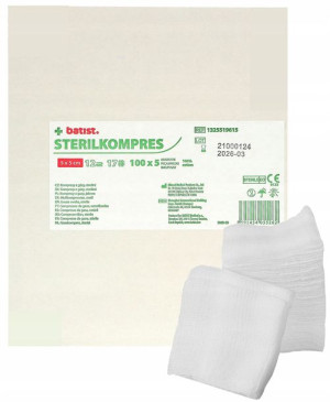 Kompresy jałowe gazowe gazik 5x5 cm 500 sztuk