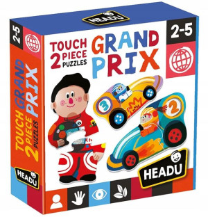 Headu Puzzle Sensoryczne Układanka Wyścigi 2-5 Lat
