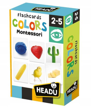 Headu Karty Fiszki Kolory Montessori 2-5 Lat