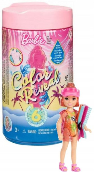 Barbie Chelsea Lalka Color Reveal 6 Niespodzianek