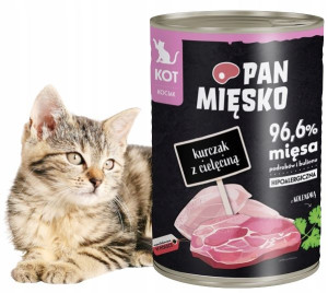 Mokra karma dla kota Pan Mięsko kurczak 0,4 kg
