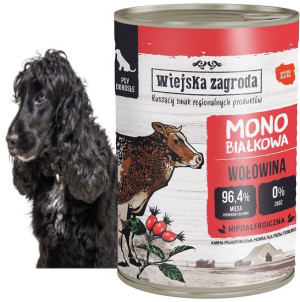 Karma Mokra Monobiałkowa Dla Psa Wołowina 400g