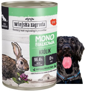 Karma Mokra Monobiałkowa Dla Psa Królik 400g