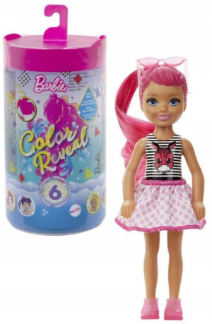 Barbie Chelsea Lalka Color Reveal 6 Surprises 3+