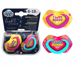 Canpol Babies Smoczek Symetryczny Neon Love 6-18m