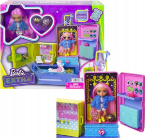 Barbie Extra Zestaw + Mała Lalka + Zwierzątka 3+