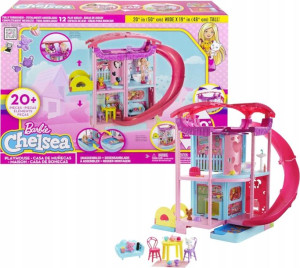 Barbie Chelsea Domek 360 Stopni + Meble Akcesoria