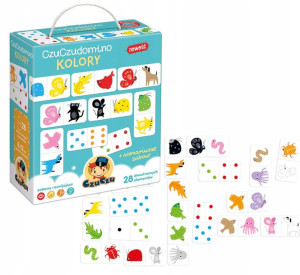 Czuczu Obrazkowe Domino Gra Edukacyjna Kolory 2+