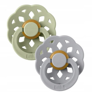 Bibs Smoczek 2pack Boheme Sage + Cloud 6m+ M