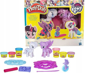 Hasbro Play-doh Ciastolina Zestaw Stylowe Kucyki