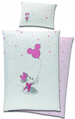 Minnie Mouse Pościel Niemowlęca Łóżeczkowa 100x135
