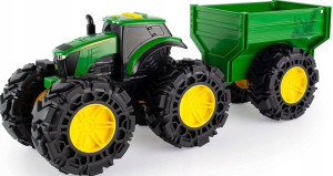 Tomy John Deere Traktor Monster Z Przyczepą 3+