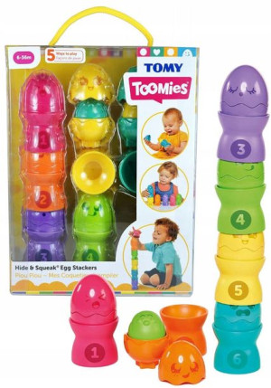 Tomy Toomies Piramidka Z Kolorowych Jajeczek 6m+