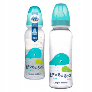 Canpol Babies Butelka Wąska 250ml Love Sea +12m