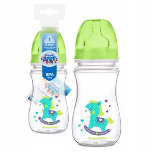 Canpol Butelka Szeroka Antykolkowa 240ml Toys +3m