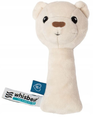 Whisbear Grzechotka Niedźwiadek Julek Biały 0m+