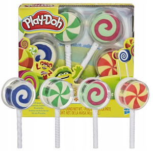 Hasbro Play-doh Ciastolina Zestaw Lizak 4-pak