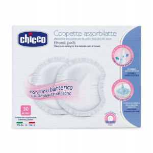 Chicco Wkładki Laktacyjne Antybakteryjne 30 Szt