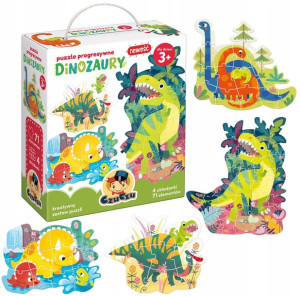 Czuczu Puzzle Progresywne Dinozaury 71 El. +3