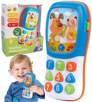 Dumel Interaktywny Telefon Zwierzątka PL/ENG +12m