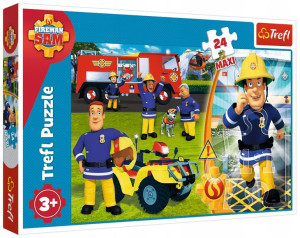 Trefl Puzzle Maxi Dzielny Strażak Sam 24el. +3