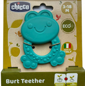 Chicco Eco+ Gryzak Żaba Miękki Bio Plastik +3m