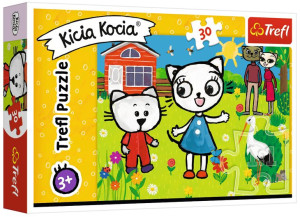 Trefl Puzzle Kicia Kocia Przygody Kici Koci 30el+3
