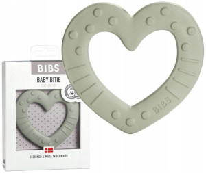 Bibs Baby Bitie Gryzak Serce Sage Bez Bpa +3m