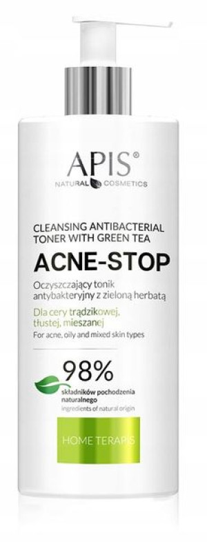 Antybakteryjny tonik z zieloną herbatą 300ml Apis