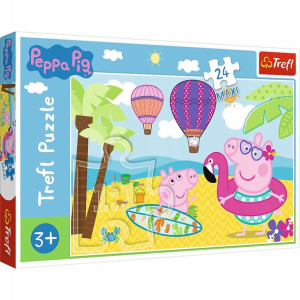 Trefl Puzzle Maxi Świnka Peppa Na Wakacjach +3