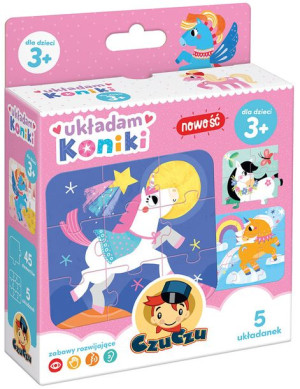 Czuczu Układam Koniki Puzzle 5 Układanek +3
