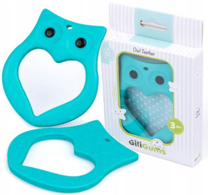 Giligums Dumel Gryzak Silikonowy Sowa +3m Bez Bpa